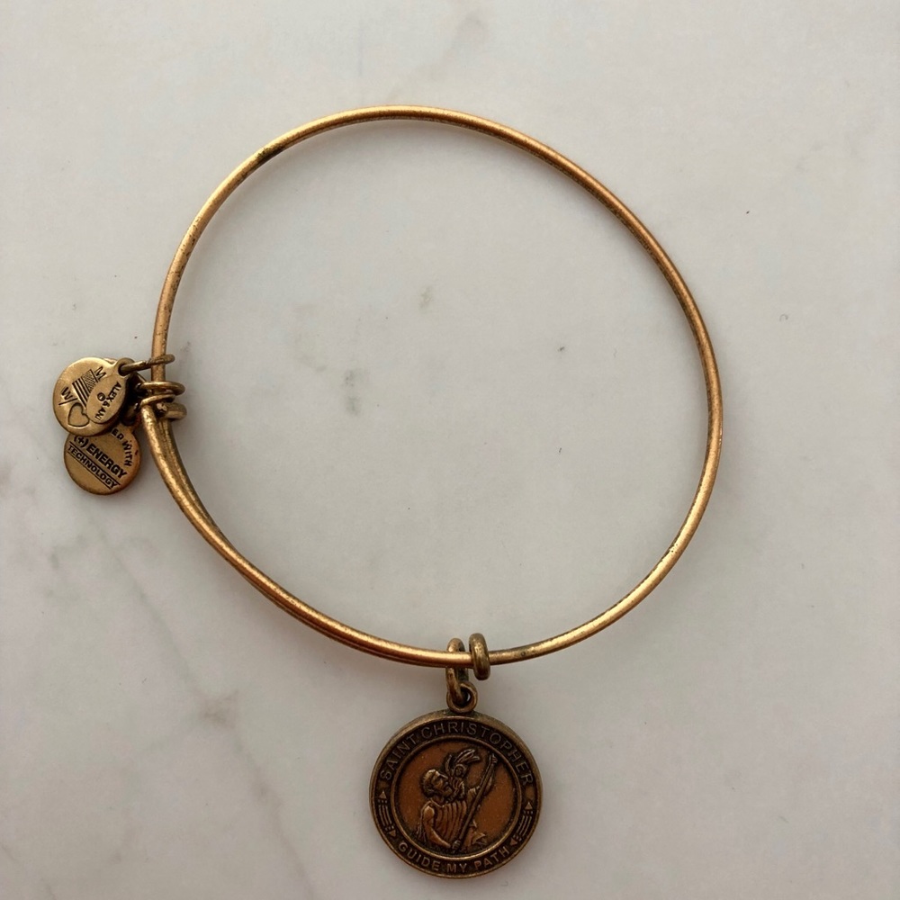 Alex & Ani Gold Saint Christopher Bracelet